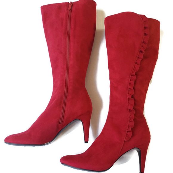 Covington Shoes - Covington Red Boots- Womens Size 9 Knee High Boots